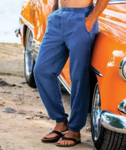 Blueberry Dyed Canton Pants