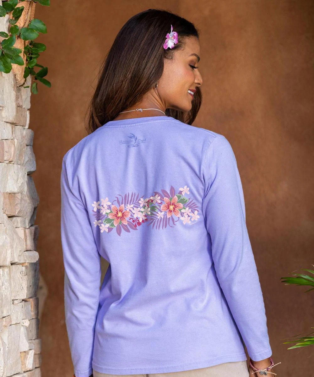 Tiny Whites - Lavender Dyed Long Sleeve Crewneck T-Shirt 2 Tiny Whites - Lavender Dyed Long Sleeve Crewneck T-Shirt - Image 2