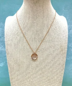 Puravida Rose Gold Stone Wave - Necklace