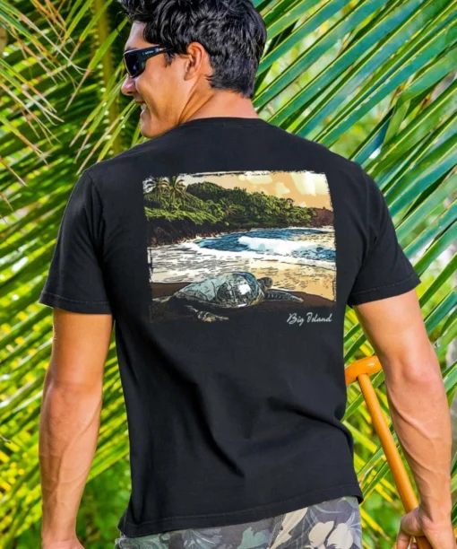 Punaluu Black Sand Beach - Black Short Sleeve Crewneck T-Shirt 4 Punaluu Black Sand Beach - Black Short Sleeve Crewneck T-Shirt -VibeUp Sales Store fc1ea0db 14c7 408e af73 b646a1ccce2a